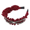 Unique Bargains Women's Bow Rhinestone Hairband 1 Pc - 4 of 4