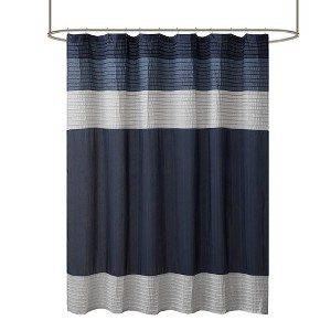 Gracie Mills Nixon Faux Silky Lightweight Shower Curtain - 1 of 4