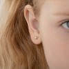 Girls' Classic Ball Screw Back 14k White Gold Earrings - In Season Jewelry - 3 of 4