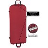 WallyBags 52" Premium Travel Garment Bag with shoulder strap and two large pockets - 3 of 4