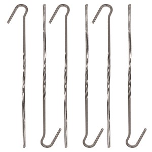 Stansport 7.5" Steel Skewer Tent Stakes - 6 Pack - 1 of 4