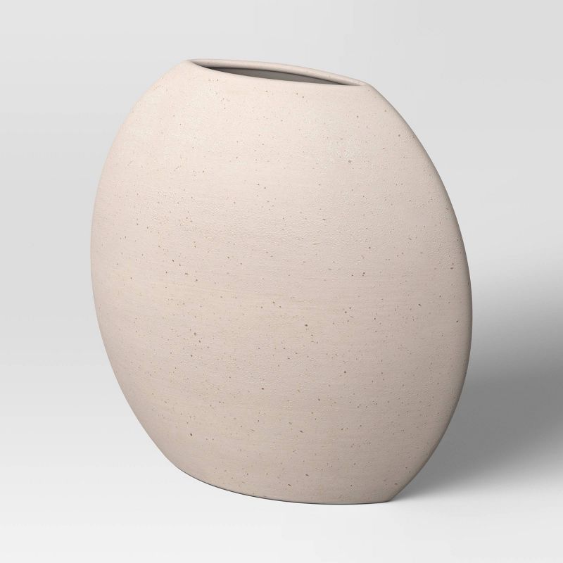 Large Ceramic Disc Vase - Threshold&#8482;, 4 of 8