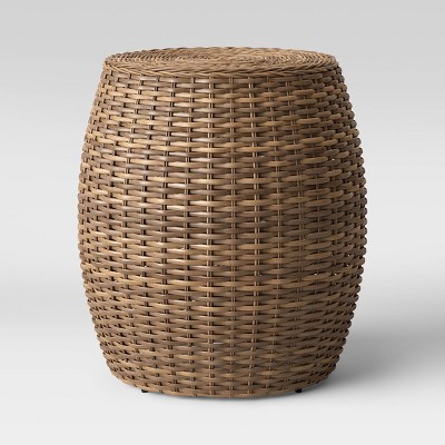 target wicker side table