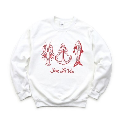 Simply Sage Market Women's Graphic Sweatshirt Sea La Vie 3 Across