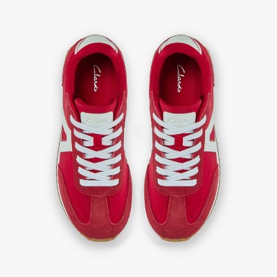 Женские кроссовки Clarks Womens Calo Run 2 Sneaker Red Shoes 8 Medium — фото 6