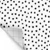 Teacher Created Resources® Peel and Stick Decorative Paper Roll, 17-1/2" x 10 ft, Black Painted Dots - 2 of 4