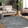 Washable Large Area Rug, Ultra-Thin Non-Slip Modern Abstract Foldable Low Pile Floor Carpet for Living Room Bedroom Dining - 2 of 4