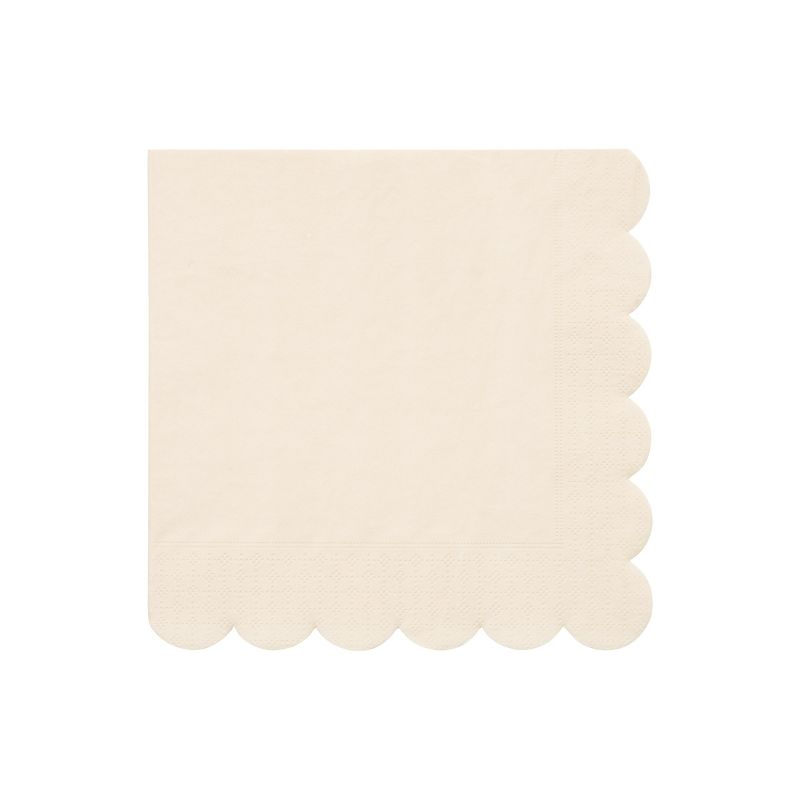 Meri Meri Large Cream Paper Napkins (Pack of 20), 1 of 3