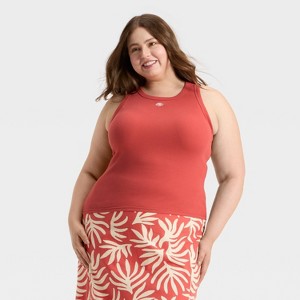 Women's Slim Fit Knit Tank Top - A New Day™ - 1 of 4