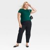 Women's Slim Fit Short Sleeve Ribbed T-Shirt - A New Day™ - 3 of 3