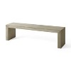 GDFStudio Alveton 63" Acacia Wood Dining Bench - 2 of 4