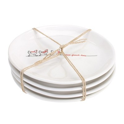 Melrose Three French Hens Holiday Plate (Set of 2)