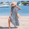 Women's Striped Tiered Ruffled Maxi Dress - Cupshe - 3 of 4