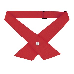 Allegra K Women's Solid Adjustable Button School Uniform Criss-Cross Bow Ties - 1 of 4