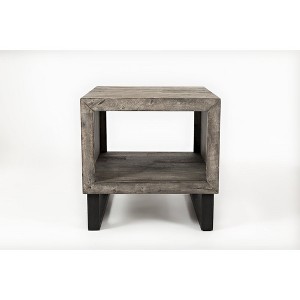 Jofran,Mulholland Drive Modern Distressed Solid Wood End Table - 1 of 4