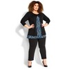 Avenue Women's Plus Size Alex Print Tunic - 3 of 4