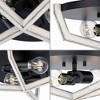 Progress Lighting Galloway 2-Light Flush Mount Ceiling Light, Matte Black, Open Frame, Brushed Nickel, No Shade - 3 of 3
