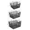 happimess Sutton Modern Glam Handmade Wire Metal Nesting Storage Baskets - 4 of 4