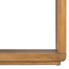 PAGED Minimalist Console Table with U-Base & Curved Corners, Entryway Sofa Side Table, Natural Wood Veneer Entryway Table - 4 of 4