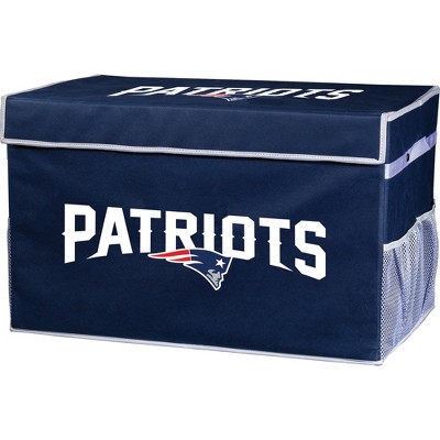 NFL Franklin Sports New England Patriots Collapsible Storage Footlocker Bins