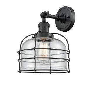 Bell Cage - 1 Light Wall Sconce In Traditional Style-12 Inches Tall and 9 Inches Wide - 1 of 1