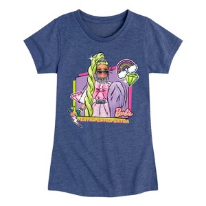 Girls' - Barbie - Barbie Extra Fitted Short Sleeve Graphic T-Shirt - 1 of 4