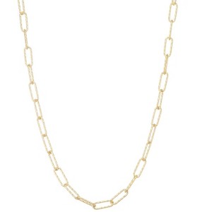 Giorgio Di Vicenza 14K Gold Over Sterling Silver 5mm Paperclip Chain Necklace - 1 of 2