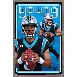 Trends International NFL Carolina Panthers - Bryce Young 24 Framed Wall Poster Prints - 1 of 4