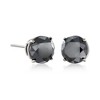 Ross-Simons 2.00 ct. t.w. Black Diamond Stud Earrings in 14kt White Gold - 3 of 4