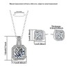 Necklace + Earring Set – Elegant Square Cut Zirconia Jewelry Set – Alloy Material with Deluxe Style for Every Occasion - 2 of 4