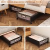 Under Bed Storage with Wheels, 2 Pack Rolling Under-Bed Storage Containers with Clear Lids, Low Profile Storage Bins for Clothes, Blankets - 3 of 4