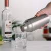 True Vacuum Insulated Cocktail Shaker Leak Proof Insulated Shaker Stainless Steel, Cocktail Shaker, Drink Shaker and Strainer, 25oz, Silver, Set of 1 - 3 of 4