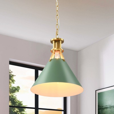 Rennnsan Eivora 12"W 1-Light Dome Modern Dimmable Pendant