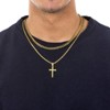 Turandoss 2PCS Gold Cross Necklace for Men Boys, Layered Stainless Steel Cross Pendant Necklaces, Birthday Gifts for Men, Father, Boys Fashion Stuff - 2 of 4
