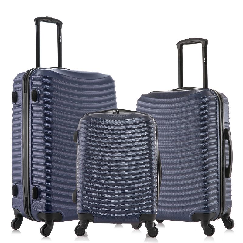 DUKAP Adly Lightweight Hardside Checked Spinner Luggage Set 3pc, 1 of 9