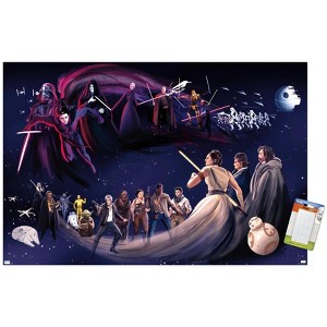 Trends International Star Wars: Saga Mural By Zi Xu Unframed Wall Poster Prints - 1 of 4