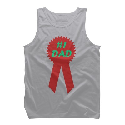 Men's Design By Humans #1 DAD Ribbon By Tank Top
