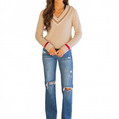 Women's Alany Sweater - OLIVACEOUS