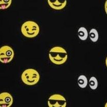 black emoji joy