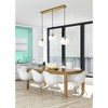 Elegant Lighting Baxter 3 Lights Black Pendant With Clear Glass - 3 of 4