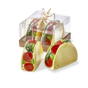 TAG Taco Ceramic Decorative Salt and Pepper Shaker Sets - 1 of 4