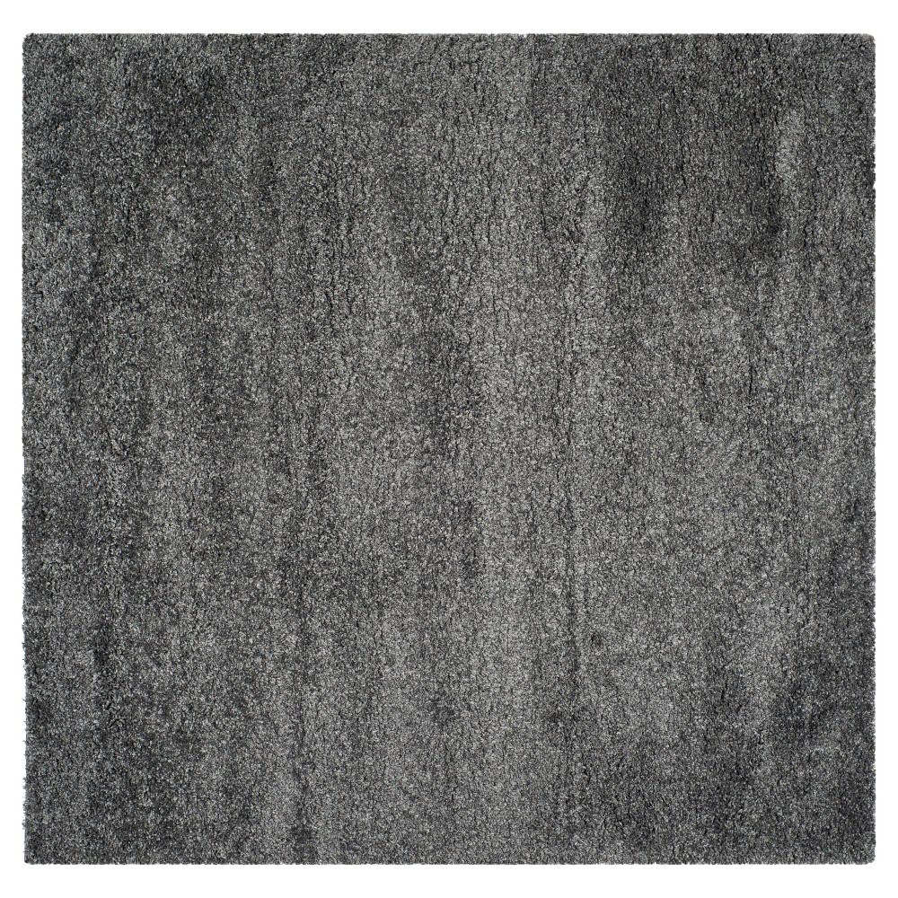 4'x4' Quincy Rug Dark Gray - Safavieh
