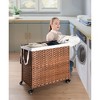 AZL1 Life Concept Utility Storage Bins Multi-Purpose Laundry Hamper for Home Organization and Storage Solutions, Brown, 27.6"*13.4"*26.4" - 2 of 4
