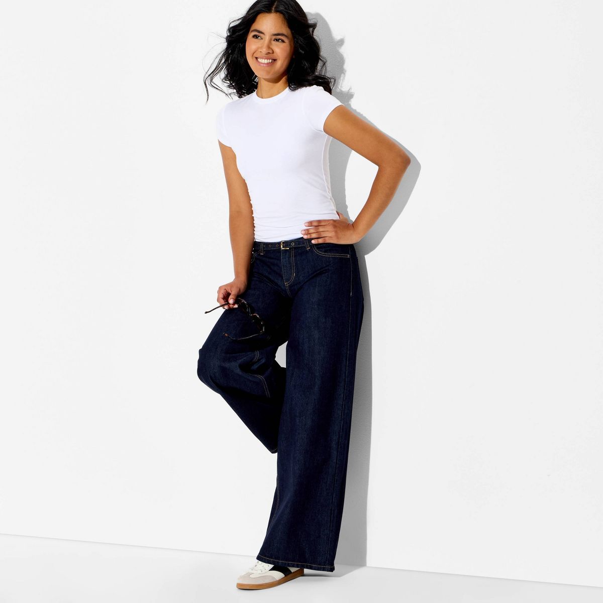 Women's Low-Rise Ultra Wide Leg Jeans - Wild Fable™