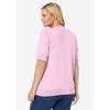 Woman Within Plus Size Perfect Elbow-Length Sleeve Cardigan - 3 of 4
