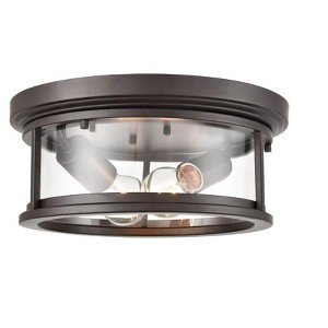 Millennium Lighting Bresley 2 - Light Flush Mount in  Powder Coat Bronze - 1 of 4