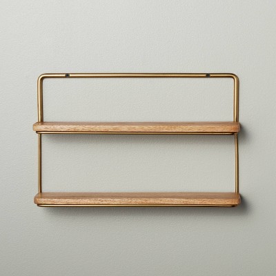 Collar Brass Wall Shelf Small 18 + Reviews