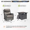Gymojoy  Outdoor 5 Inch Gliders Chairs with Fire Pit Table Patio Funiture - 2 of 4