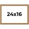 PosterPalooza | 24x16 Wood Antique Frame with UV Acrylic, 4 Finishes: Bronze, Gold, Silver, and Black - 2 of 4