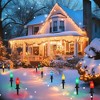 Christmas Solar Powered C9 Strawberry Ground Light Outdoor Festive Decoration - 2 of 4